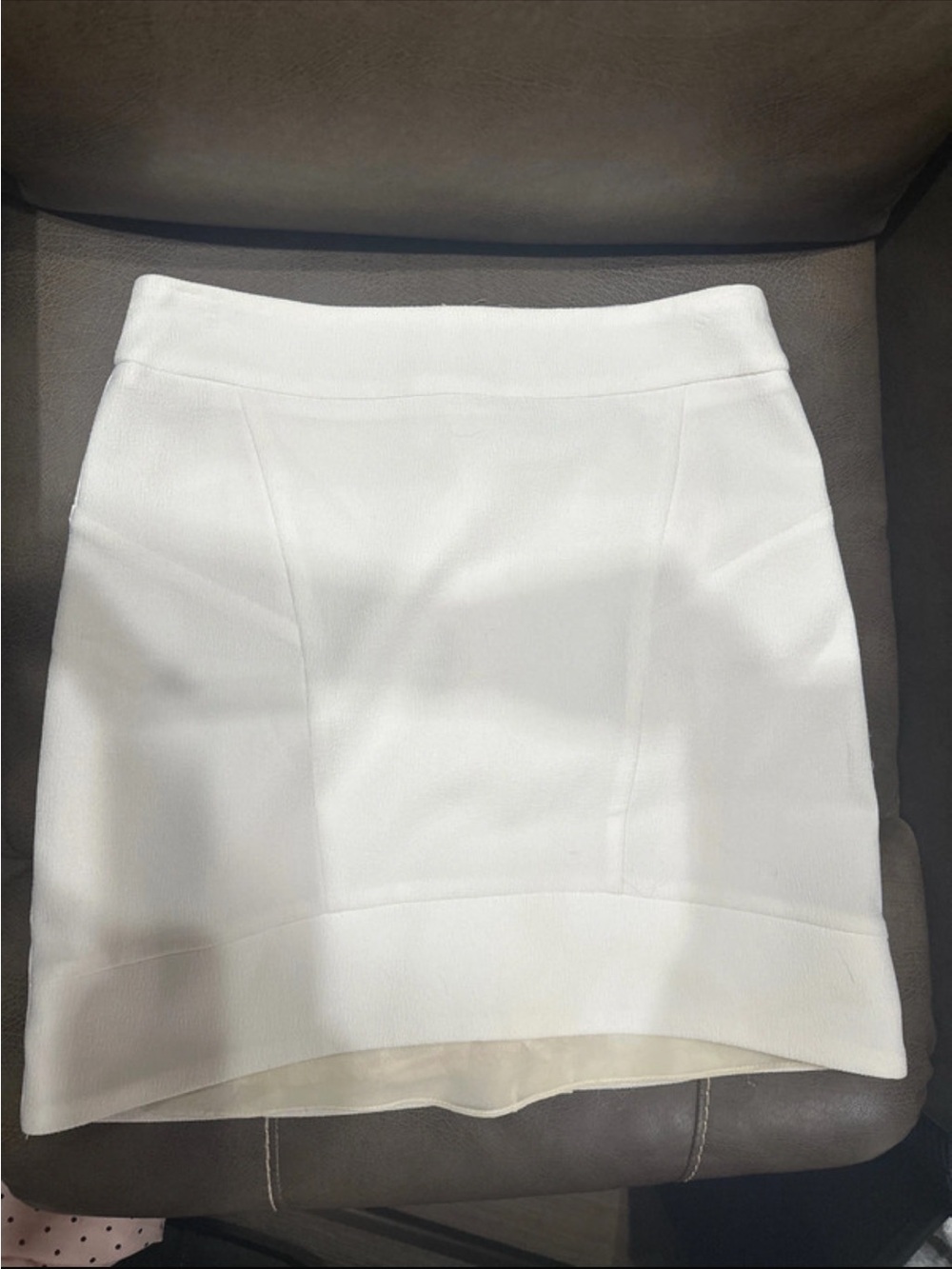 White Women's Mini Skirt - Classic Clean Style